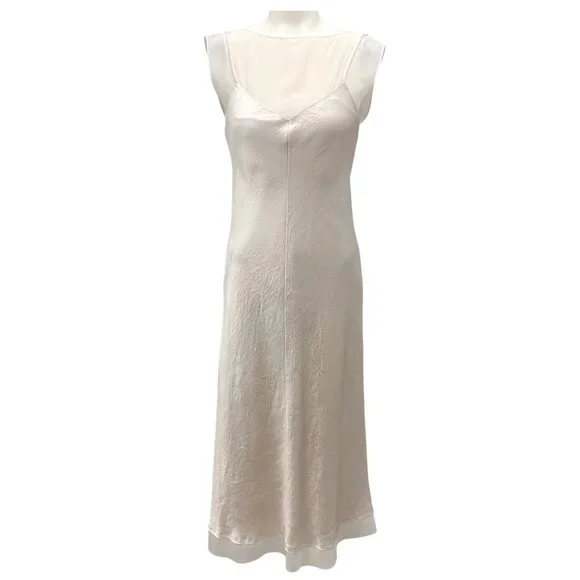 white christmas dresses Vince Women's V-Neck Maxi Slip Dress – Saint Bernard main image 0